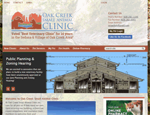 Tablet Screenshot of oakcreekclinic.com
